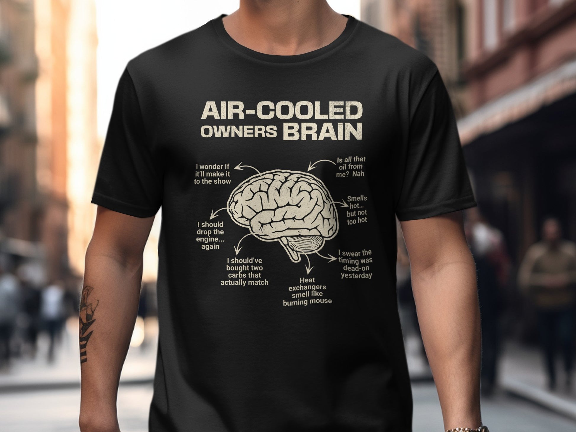 Air-Cooled Owners Brain Graphic T-Shirt Product