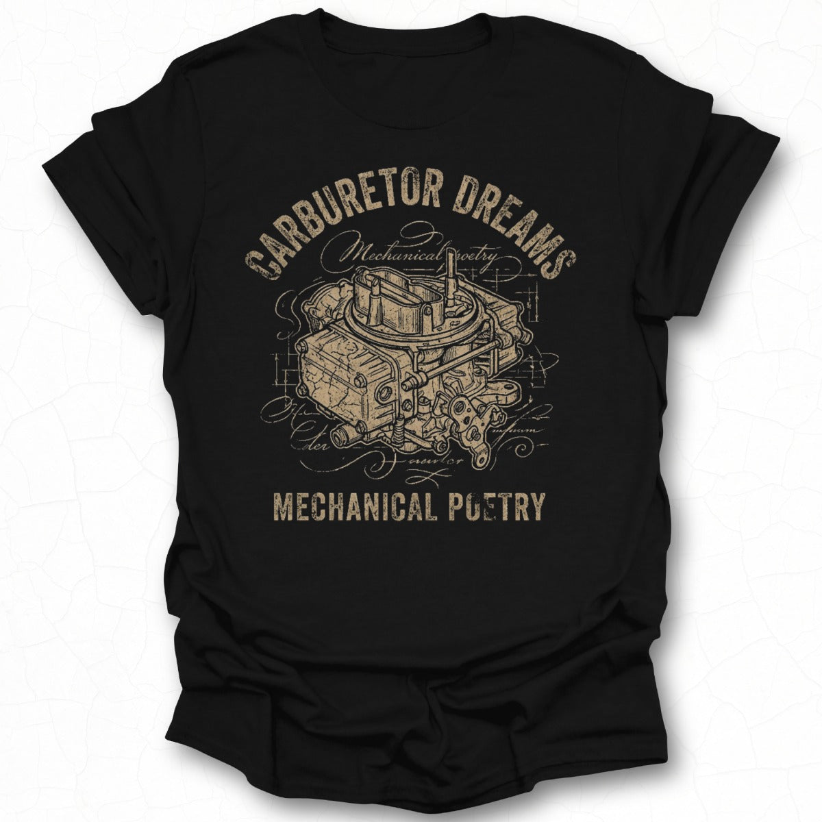 Carburetor Dreams Mechanical Poetry T-shirt