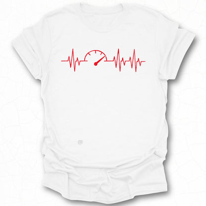 Speedometer Heartbeat Graphic Tee Product