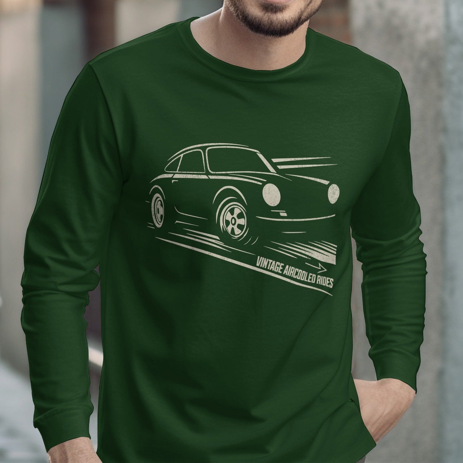 Vintage Racing Car Design Long Sleeve Shirt product type