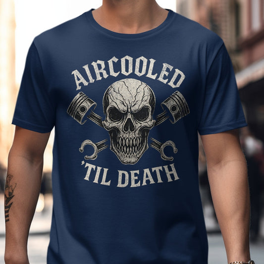 Aircooled Til Death Skull Graphic Tee product