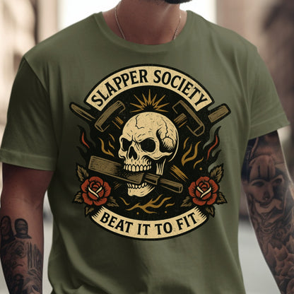 Slapper Society Beat It To Fit Skull T-shirt product