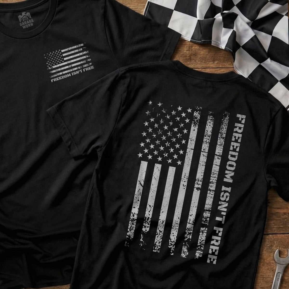 Freedom Isn't Free American Flag Distressed product type