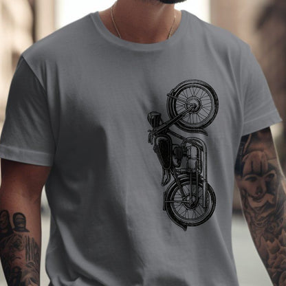 Retro Motorcycle Graphic Design T-Shirt product type