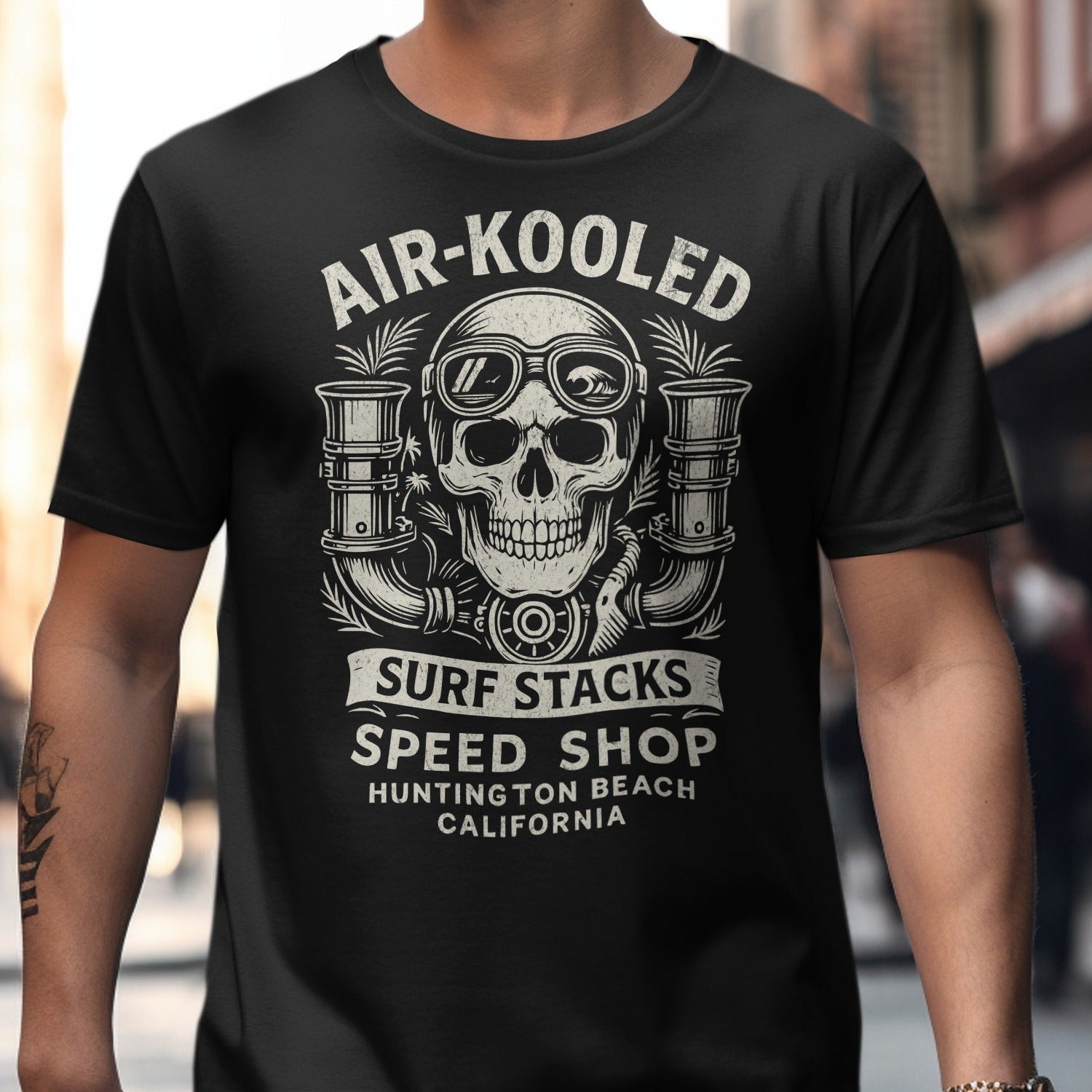 Air-Kooled Surf Stacks Speed Shop T-shirt product