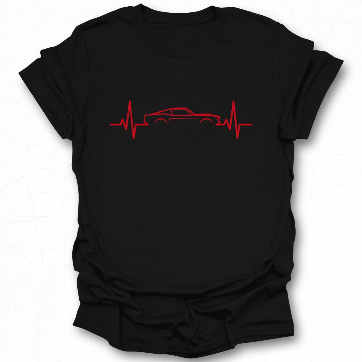 Heartbeat Car Design Graphic Tee Product
