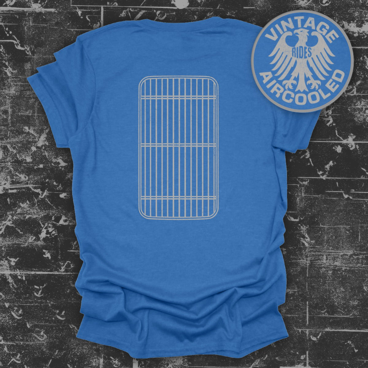 Vintage Rides Aircooled Design Blue T-Shirt product