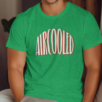 Vibrant Green Aircooled Print Casual T-shirt product