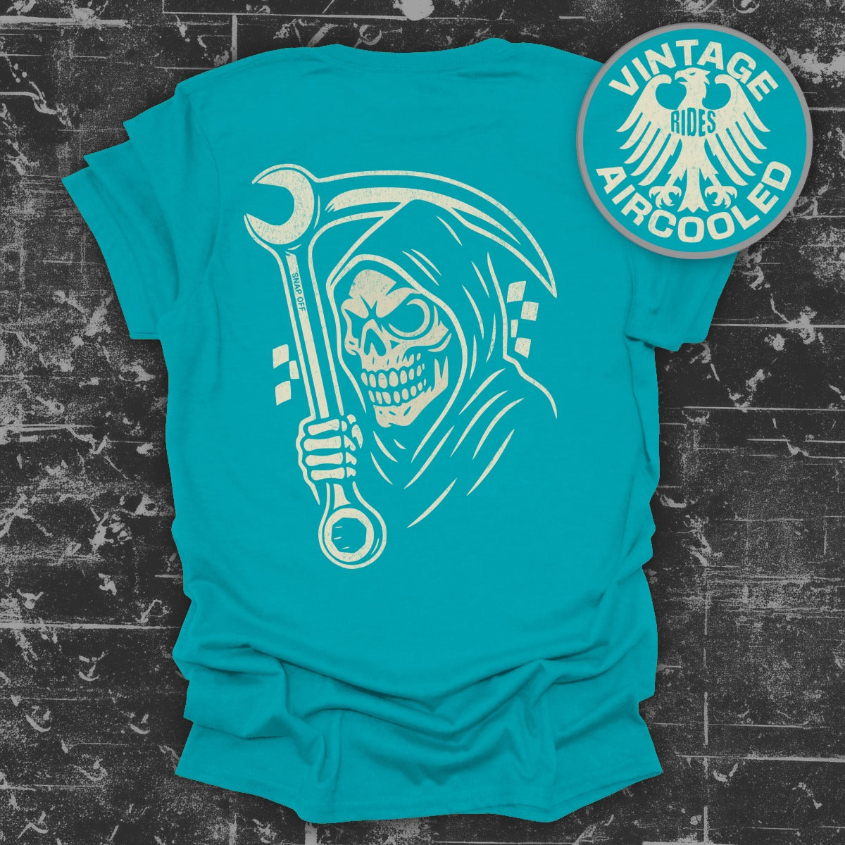 Grim Reaper with Wrench Design T-Shirt product type