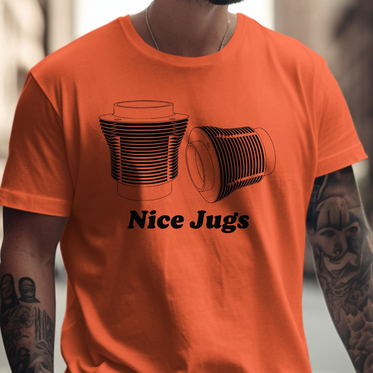 Nice Jugs Print Casual Short Sleeve T-Shirt product