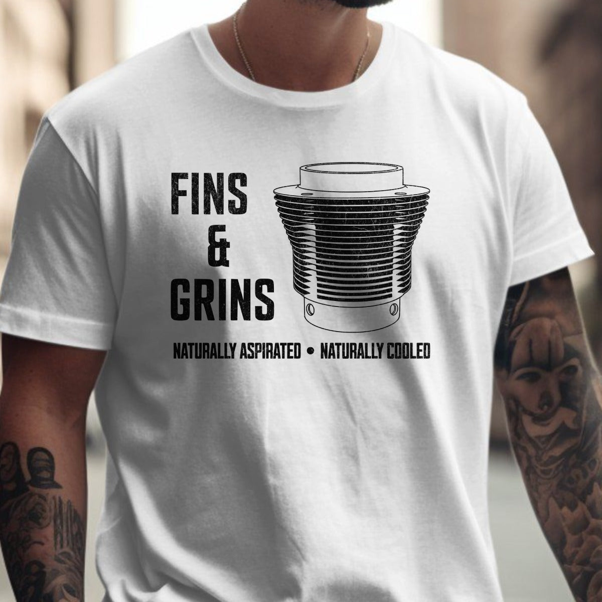 Fins and Grins Naturally Aspirated Naturally Cooled Shirt