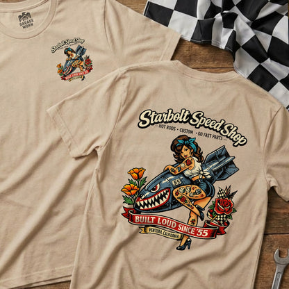 Starbolt Speed Shop Built Loud Since '55 shirt