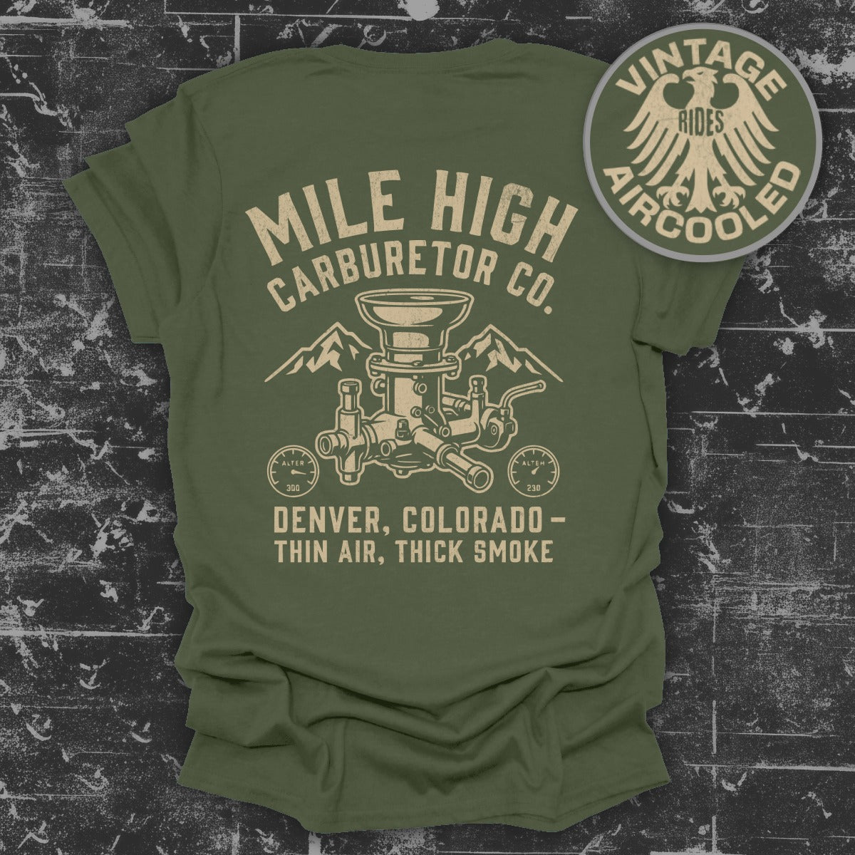 Mile High Carburetor Co Vintage Rides Aircooled Shirt