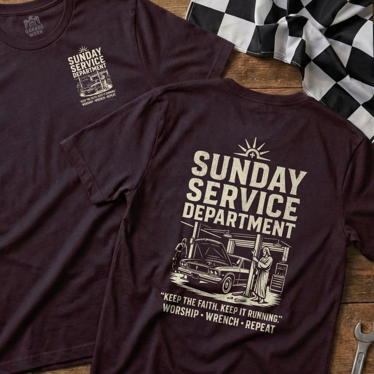 Sunday Service Department Keep Faith Running t-shirt