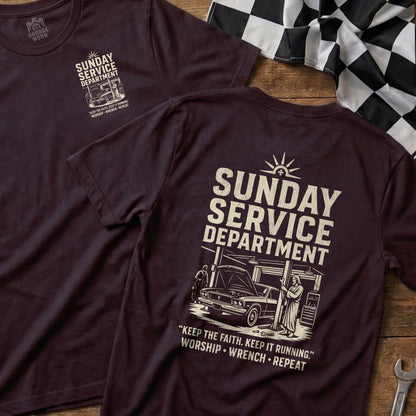 Sunday Service Department Keep Faith Running t-shirt