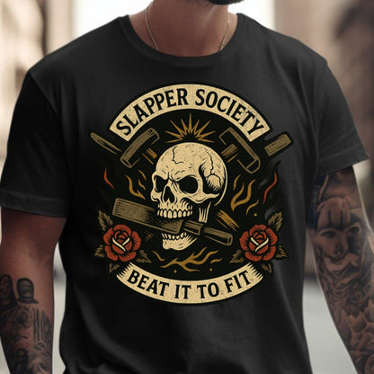 Slapper Society Beat It To Fit Skull T-shirt product