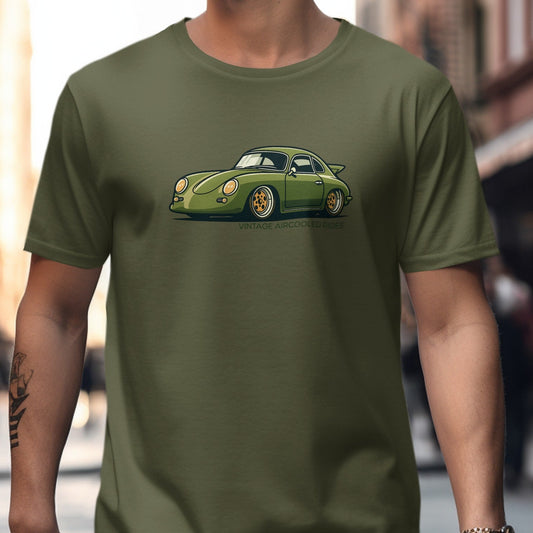 Vintage Aircooled Rides Olive Green Short Sleeve product type