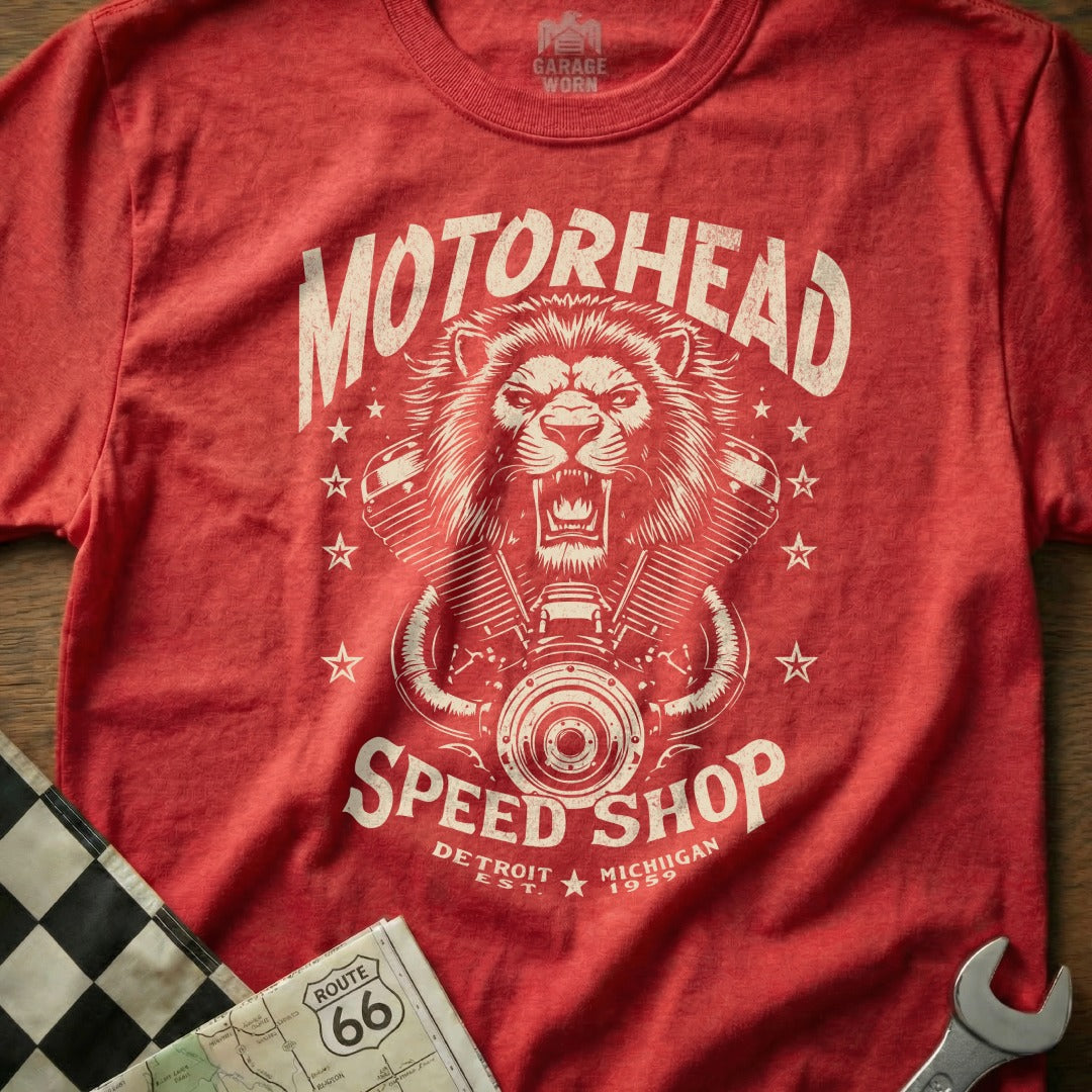 Motorhead Speed Shop Detroit Michigan T-shirt