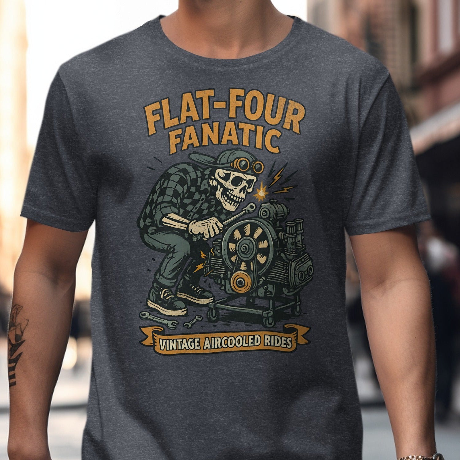 Flat Four Fanatic Vintage Aircooled Rides Shirt product type