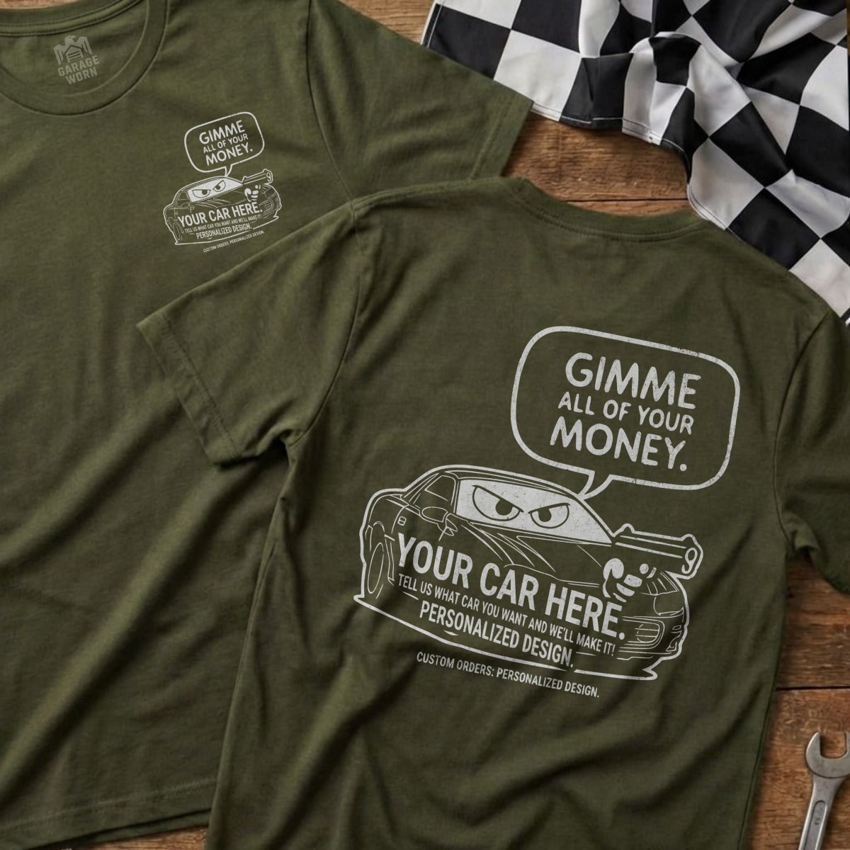 GIMME ALL OF YOUR MONEY Personalized Car Design product type
T-shirt, Custom Car Shirt, Personalized Car, Automotive Apparel, Car Enthusiast Gift, Funny Car Tee, Money Car Design, Your Car Here, Custom Vehicle, JDM Style Car, Sports Car Graphic, Unique Car Gift, Auto Fan Shirt, Garage Worn, Racing Tee, Graphic T-shirt, Personalized Design, Custom Order Shirt, Vehicle Artwork, Car Lover Gift