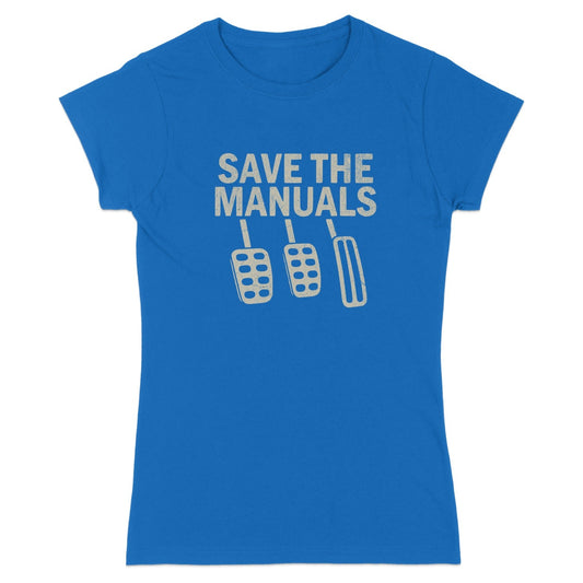 Save the Manuals Graphic Tee Shirt for Car Enthusiasts
