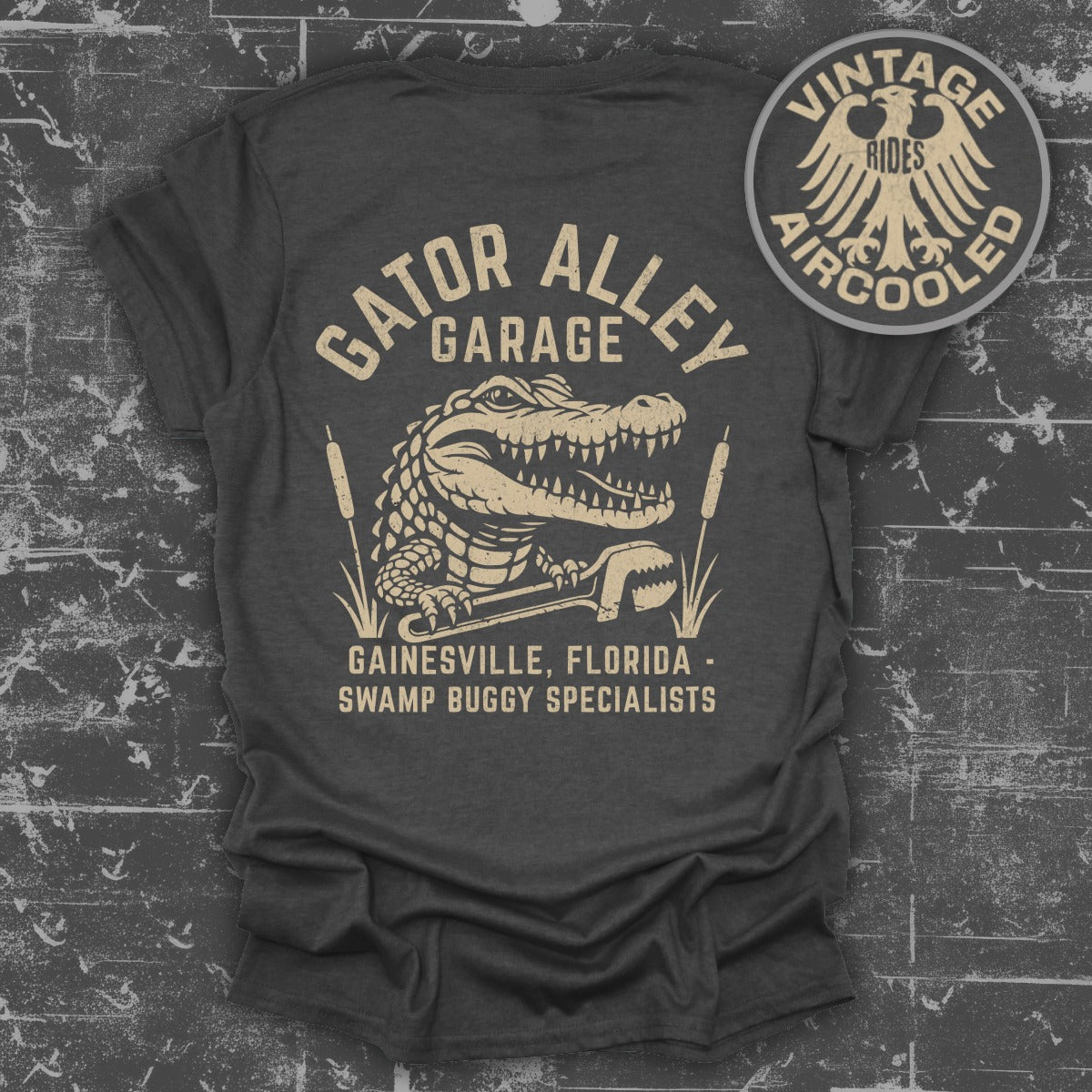 Gator Alley Garage Vintage Rides Aircooled Shirt