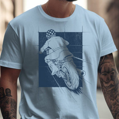 Scenic Motorcycle Ride Graphic Print T-shirt product type