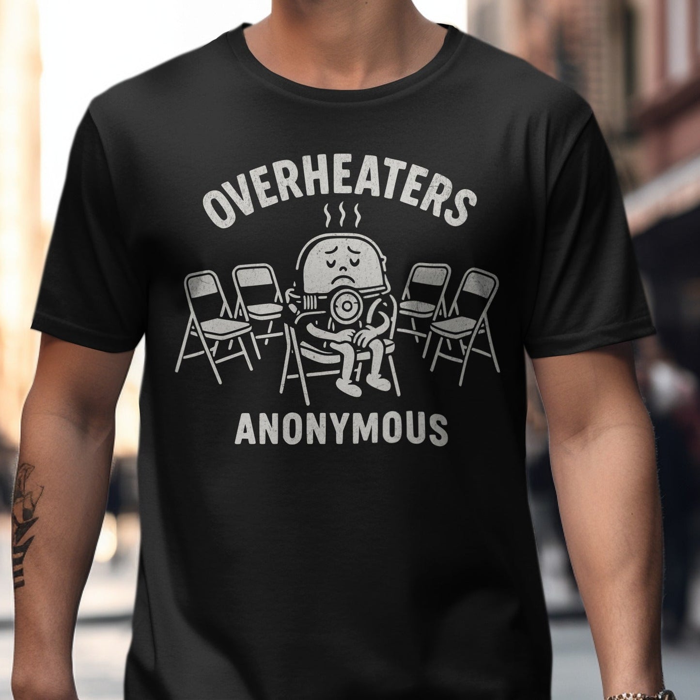 Overheaters Anonymous Funny Therapeutic T-shirt product