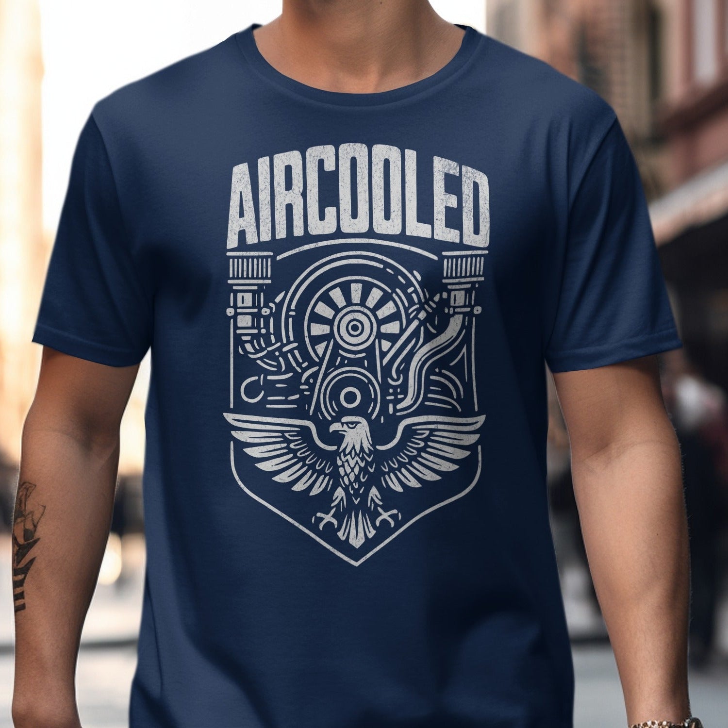 Aircooled Engine Graphic Urban Streetwear T-shirt product