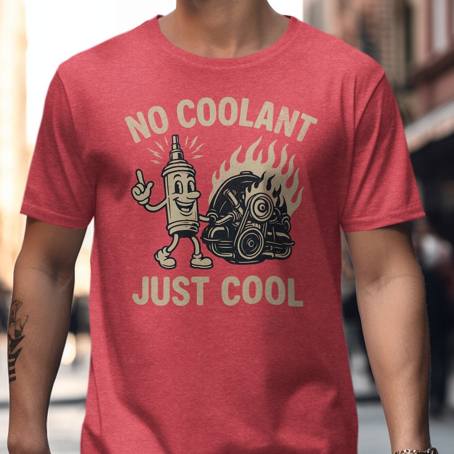 No Coolant Just Cool Funny Graphic T-Shirt product