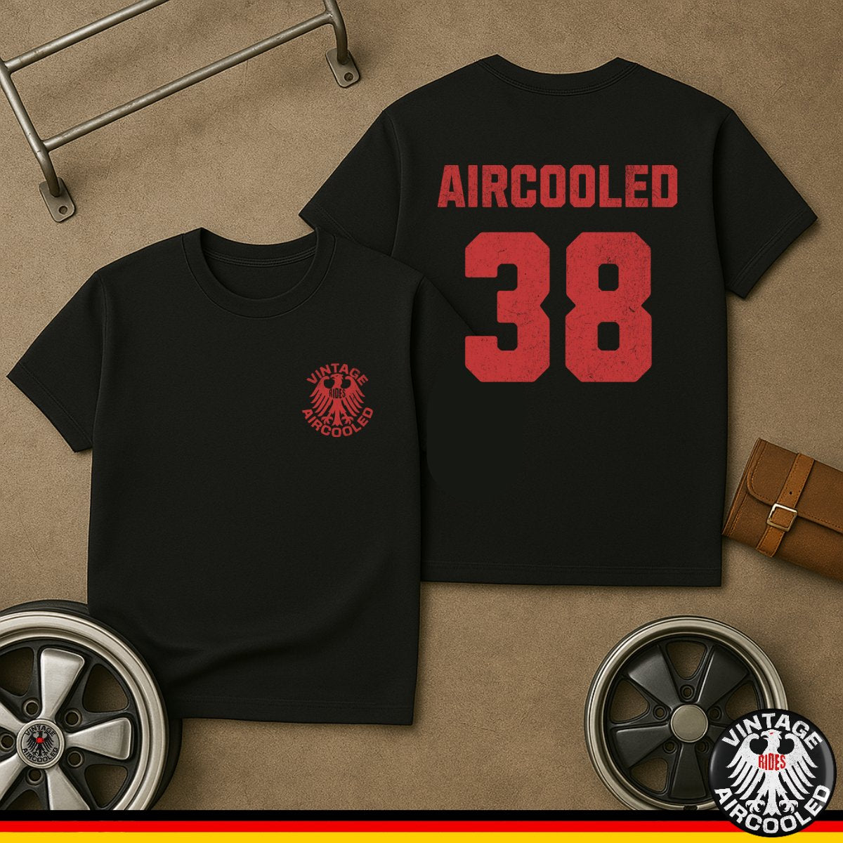 Vintage Aircooled 38 T-shirt Cool Retro Style product