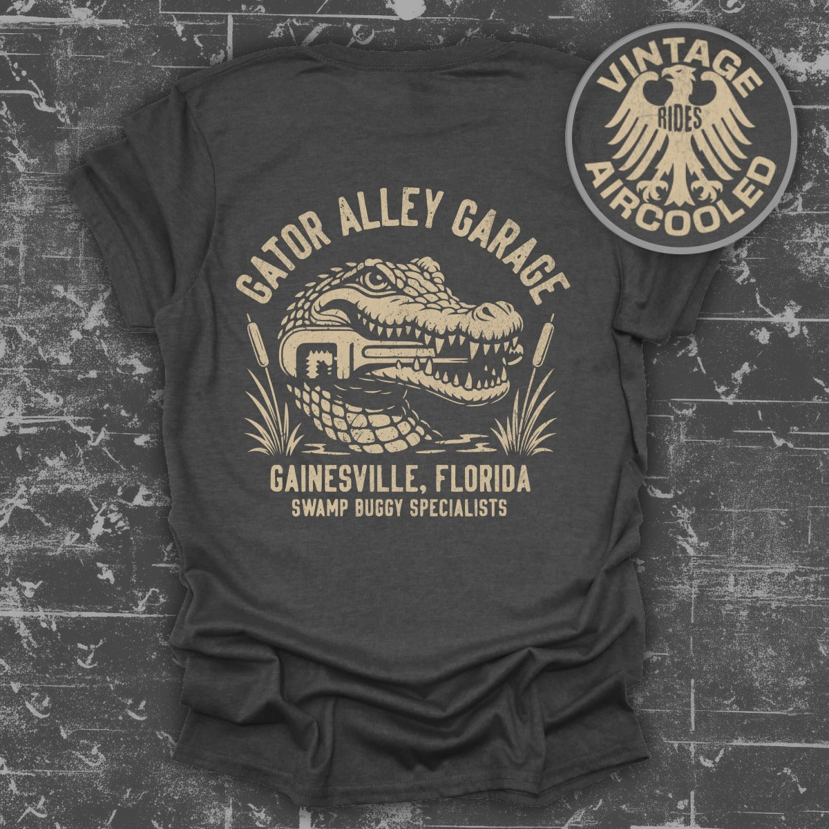 Gator Alley Garage Vintage Rides Alligator T-shirt