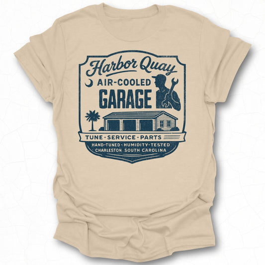 Harbor Quay Air-Cooled Garage Tune Service Parts T-shirt