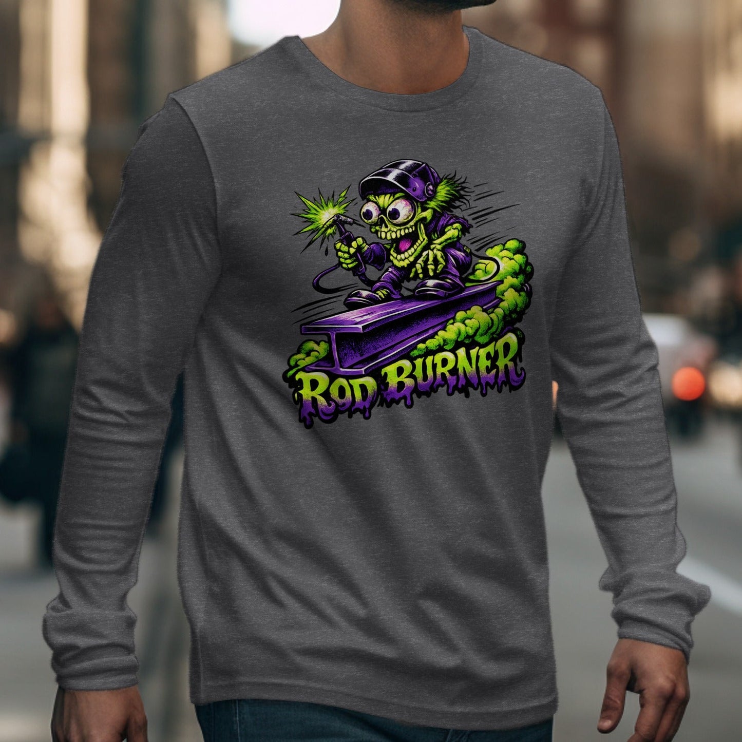 Rod Burner Skater Graphic Long Sleeve Shirt Product