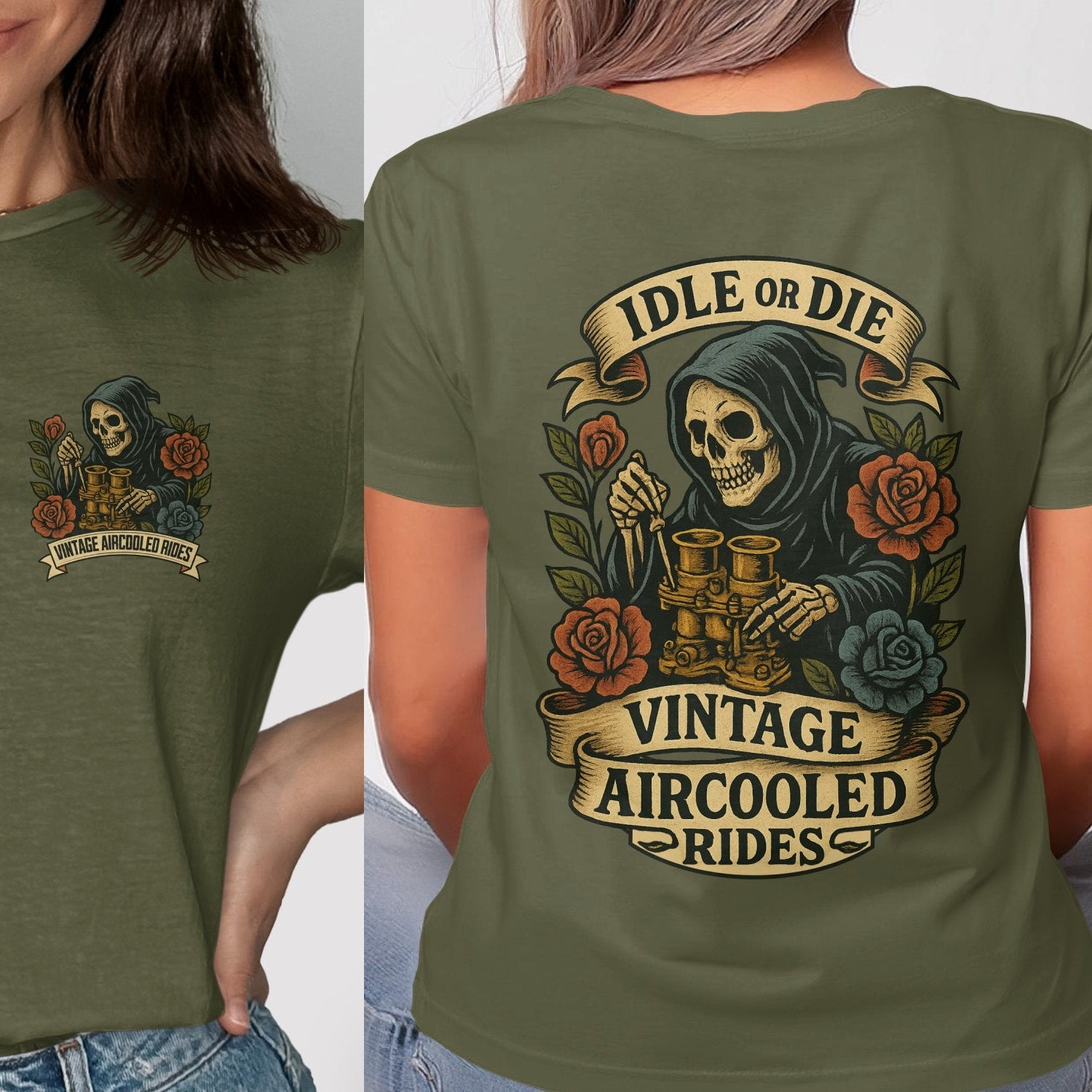 Idle Or Die Vintage Aircooled Rides T-shirt product type
