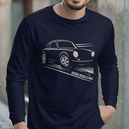 Vintage Racing Car Graphic Long Sleeve Shirt product type