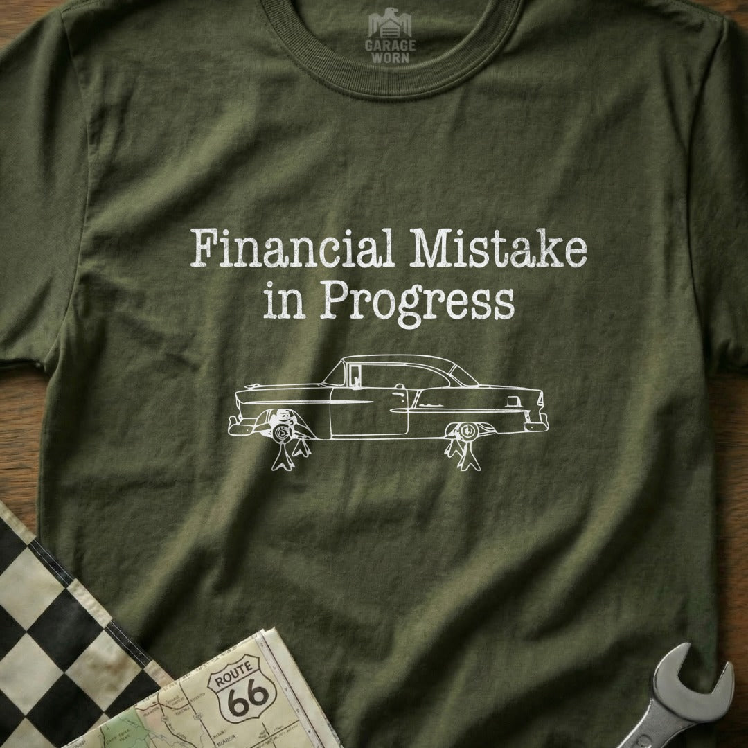 Financial Mistake in Progress Classic Car T-Shirt