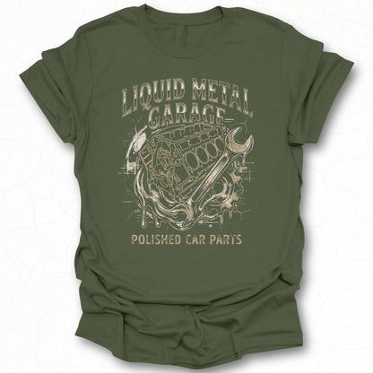 Liquid Metal Garage Polished Car Parts Graphic Shirt