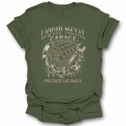 Liquid Metal Garage Polished Car Parts Graphic Shirt
