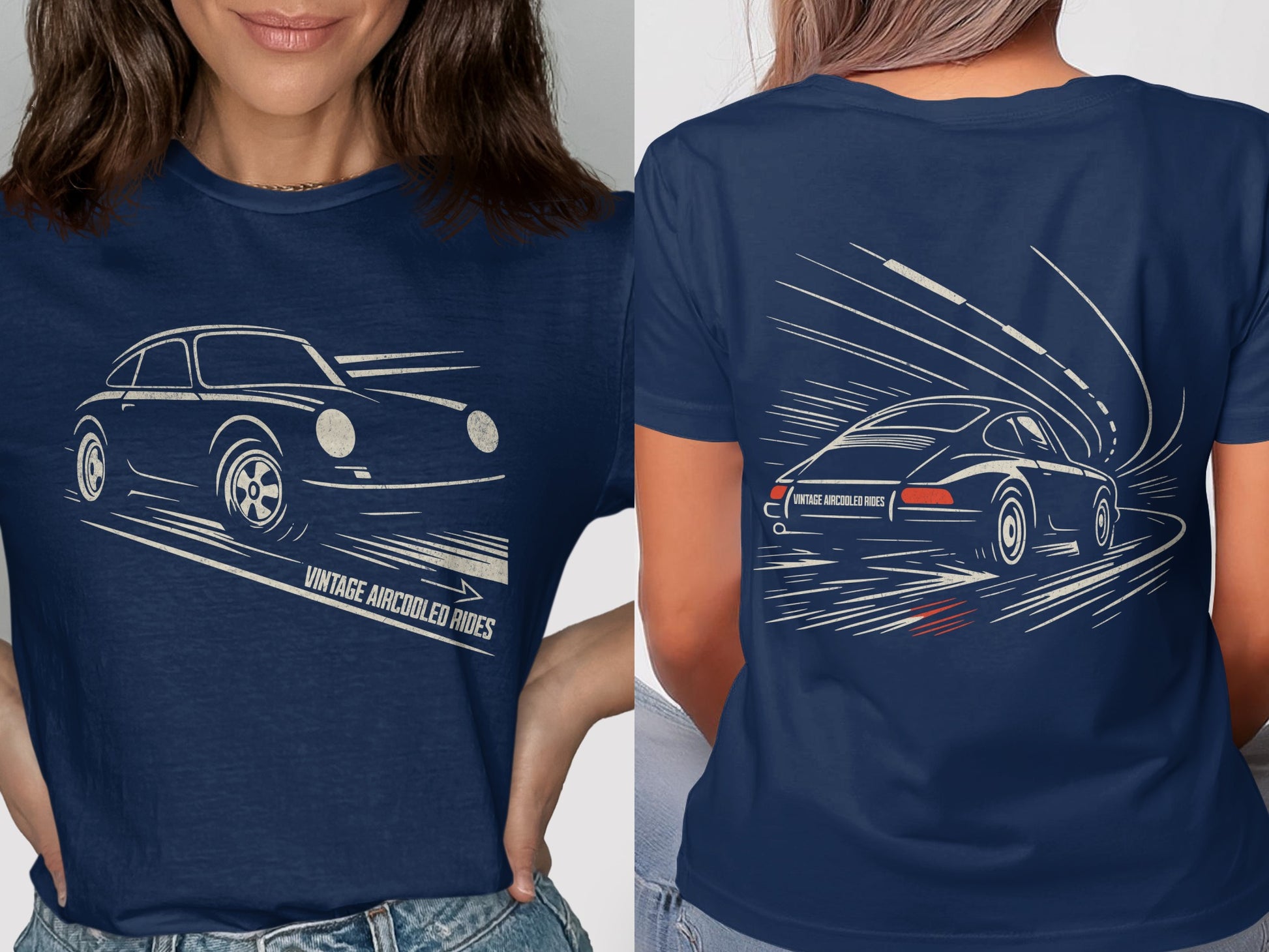 Vintage Aircooled Rides Graphic Tee product