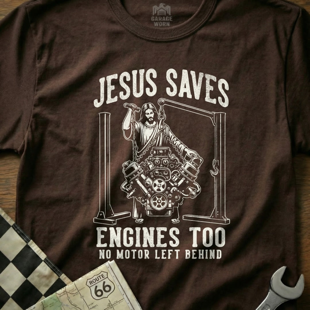 Jesus Saves Engines Too No Motor Left Behind product type