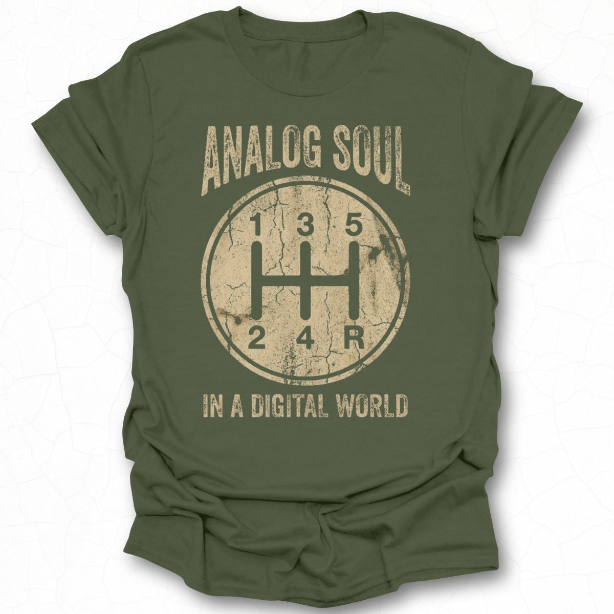 Analog Soul in a Digital World Gear Shift T-Shirt