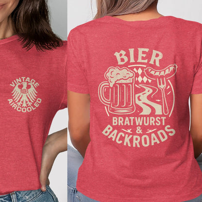 Vintage Aircooled Bier Bratwurst Backroads T-shirt product type