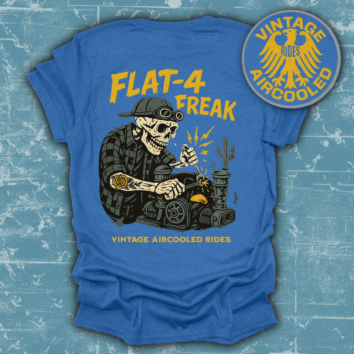Flat-4 Freak Vintage Aircooled Rides Graphic T-Shirt product