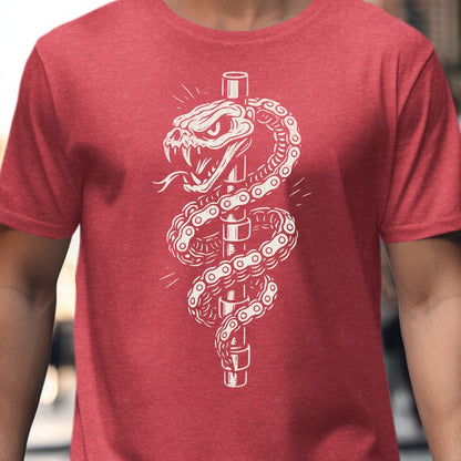 Fierce Snake Wrapped around Pole Graphic Shirt product type