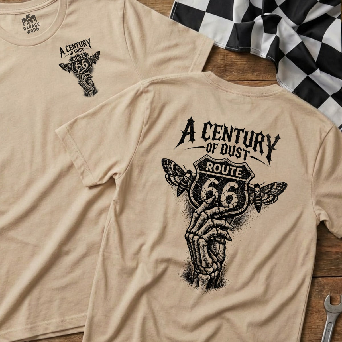 A Century Of Dust Route 66 Skeleton Hand Moths product type