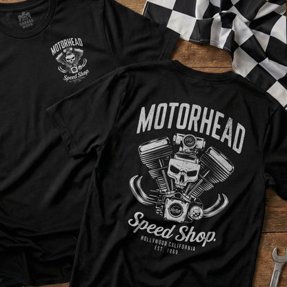Motorhead Speed Shop Skull Engine T-Shirt