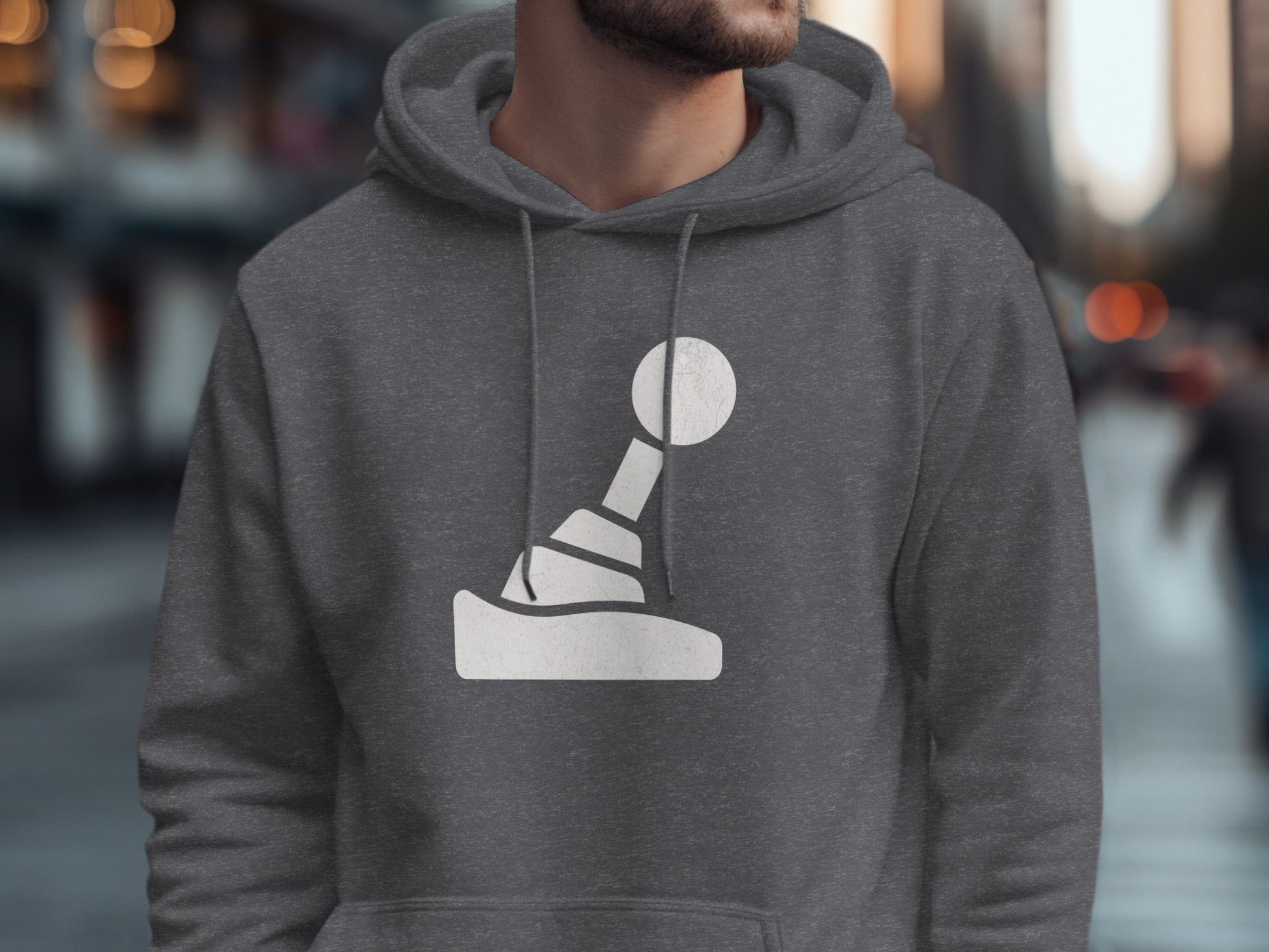 Unique Minimalist Graphic Hoodie with Abstract Design