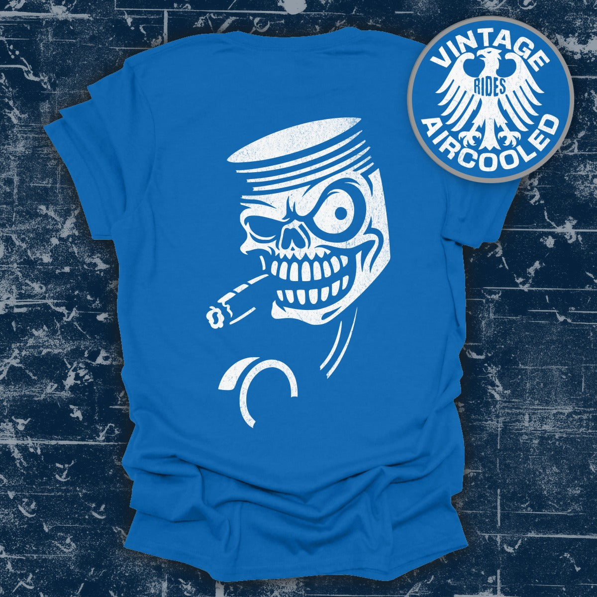 Skull Smoking Cigar T-shirt Vintage Aircooled product type