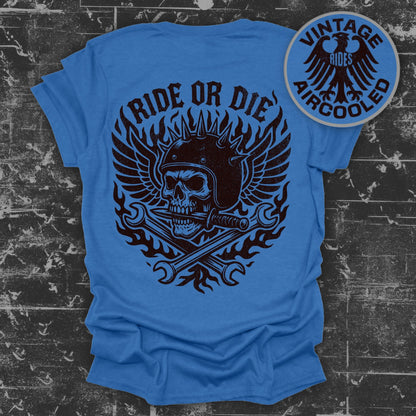 Ride or Die Skull Graphic T-shirt product